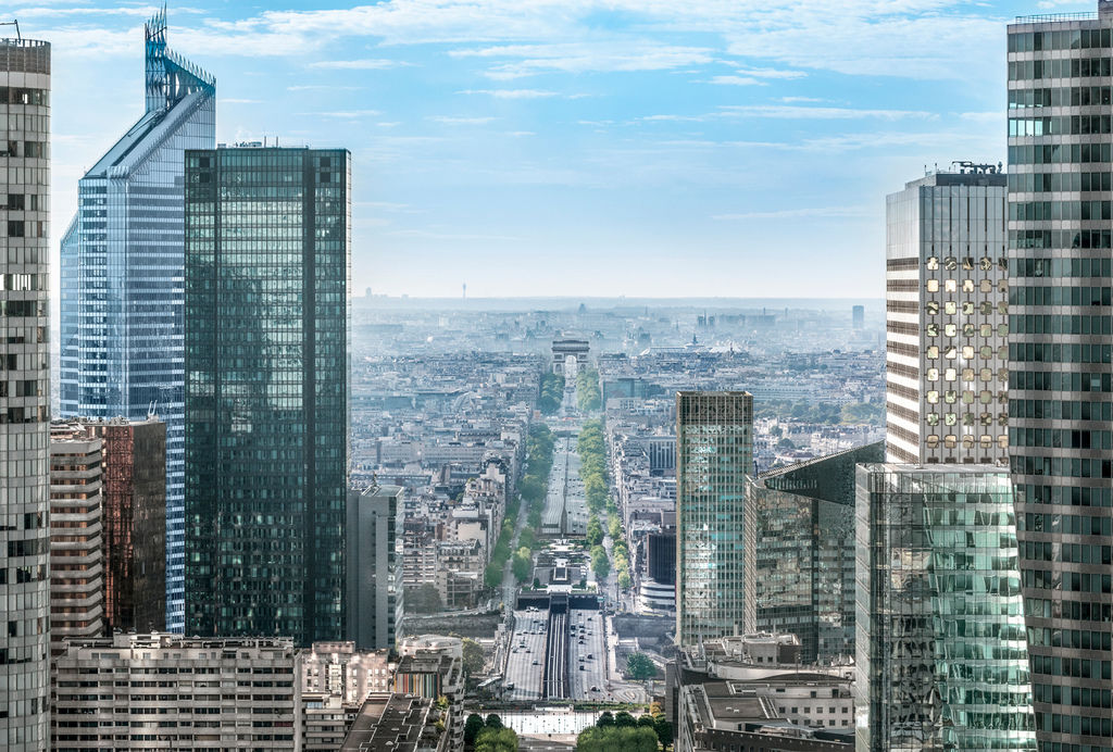 the view form the top of Grande Arche de la Défense.bmp