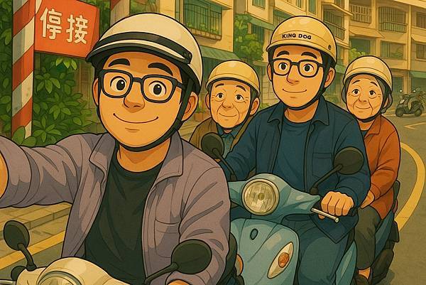 時光交錯的背影