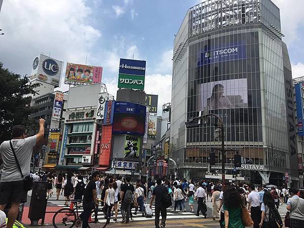 涉谷站一出來看到的人潮.jpg 涉谷.jpg