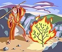 Moses burning bush 摩西看到荊棘在火中myblog edzx com.jpg