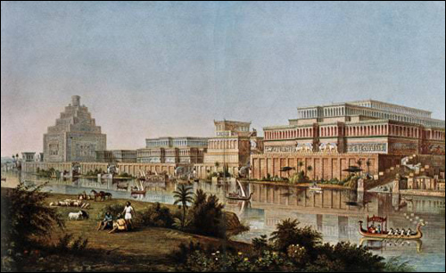 Nahum prophet那鴻書尼尼微 Nineveh by James Ferguson 1853.jpg