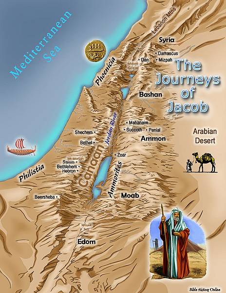 Amorites and Jacobs-journeys雅各 亞摩利人 bible-history com.jpg