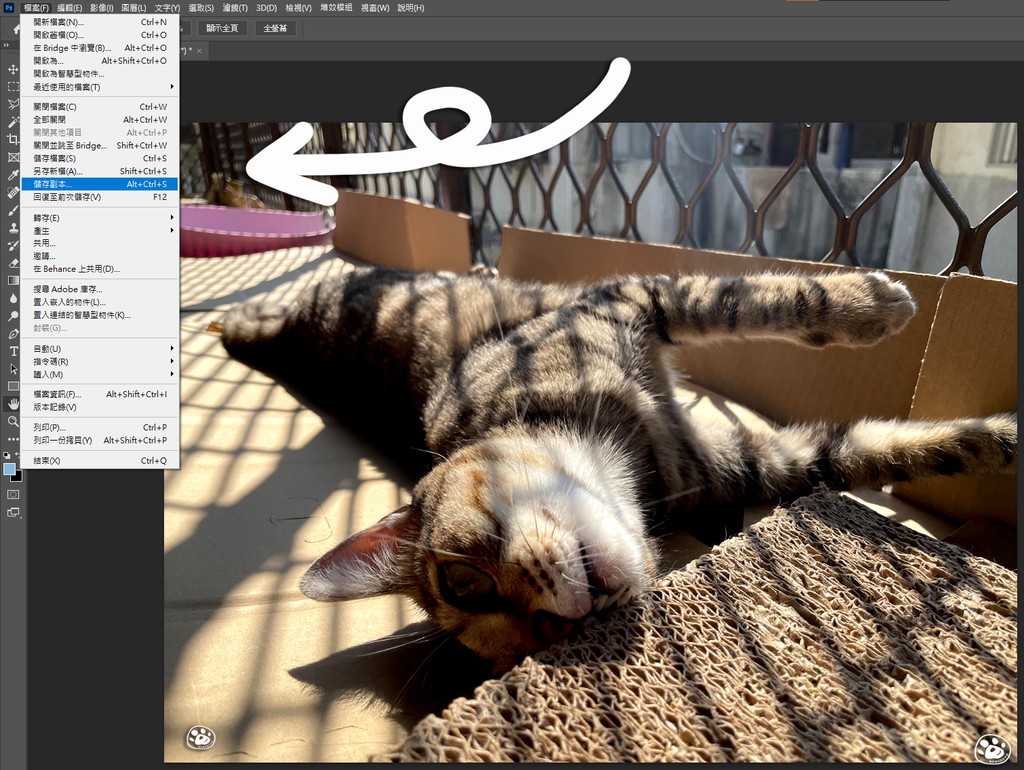 PhotoshopCantsaveasjpg另存新檔不能存JPG改用儲存複本save教學貓與蟲的遊記生活 (2).png