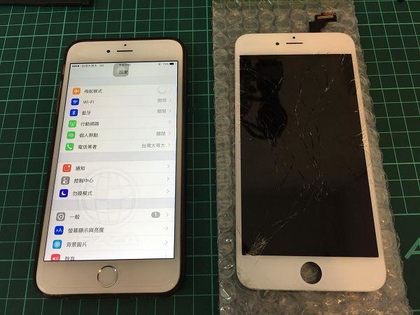 iphone6+ 面板破裂毀容啦~