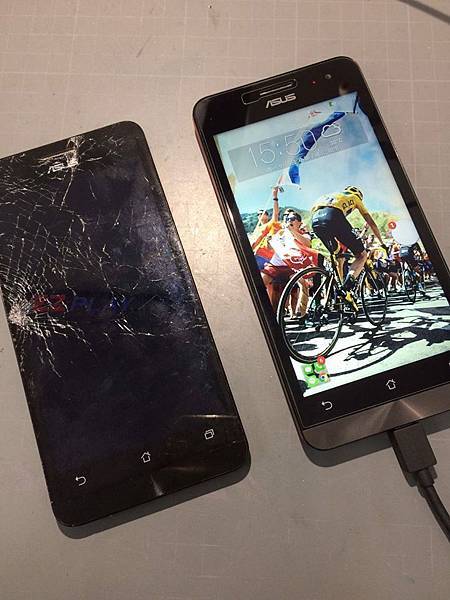 ZenFone5重摔面板破碎
