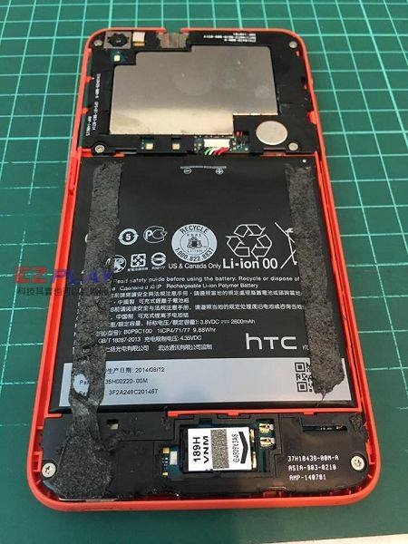 HTC 816電池膨脹