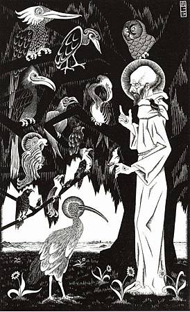 m_c_escher-1922-st-francis-preaching-to-the-birds