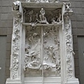 Rodin - Gates of Hell, somehow i think i've seen this in Stanford U..... in black....