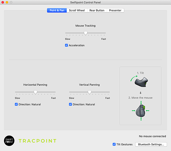 Tracpoint 簡報筆滑鼠 控制面板