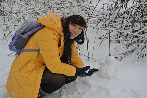 我有生以來的第一個雪人