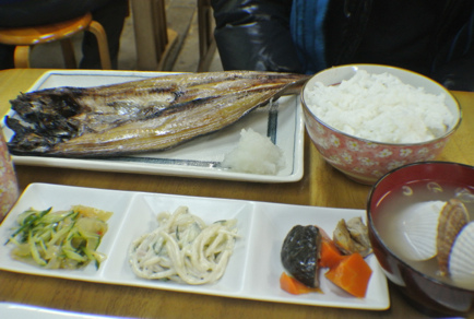 烤花魚定食