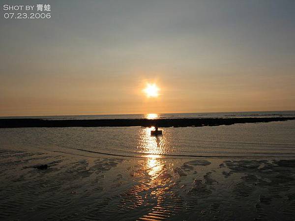 海灘夕陽