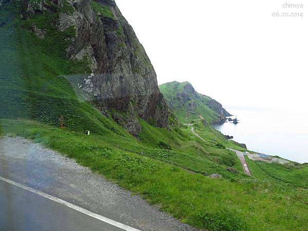 車窗風景.禮文島貓岩