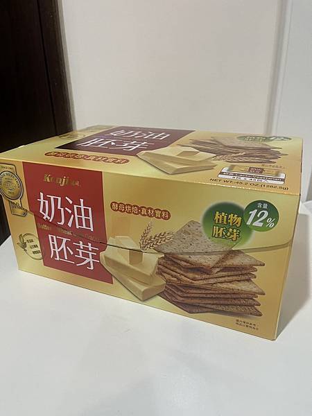 [產品試吃] Kenji健司 奶油胚芽餅~上班零食開箱評價餅