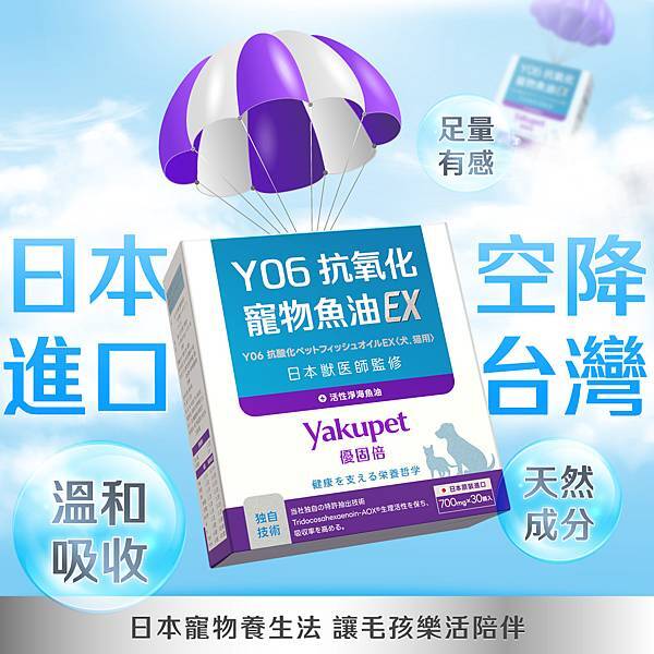 日本寵物保健食品開箱~Yakupet 優固倍-Y06抗氧化寵