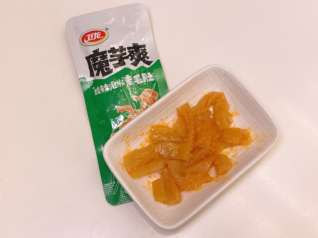 魔芋爽酸辣泡椒素毛肚開箱