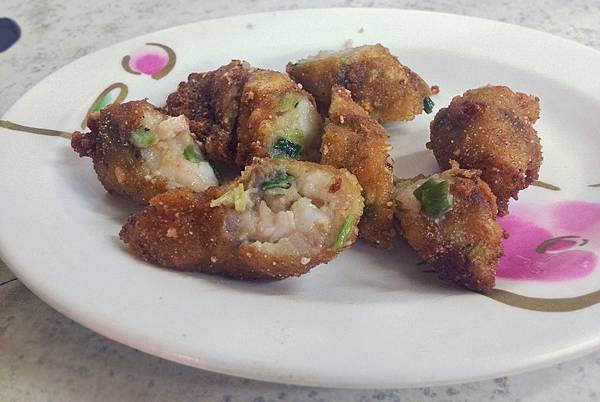 嘉義鮑魚海產粥-炸蝦捲