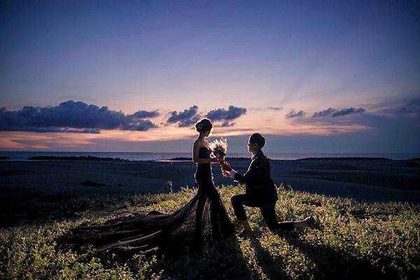 高雄禮服_結婚白紗禮服店推薦_愛意婚紗_黑色禮服造型