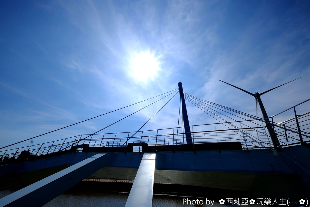 台中清水區｜高美濕地景觀橋 台中海線最美之雙塔柱雙弧曲線橋 