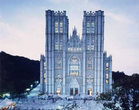 경희대학교像教堂的建築物
