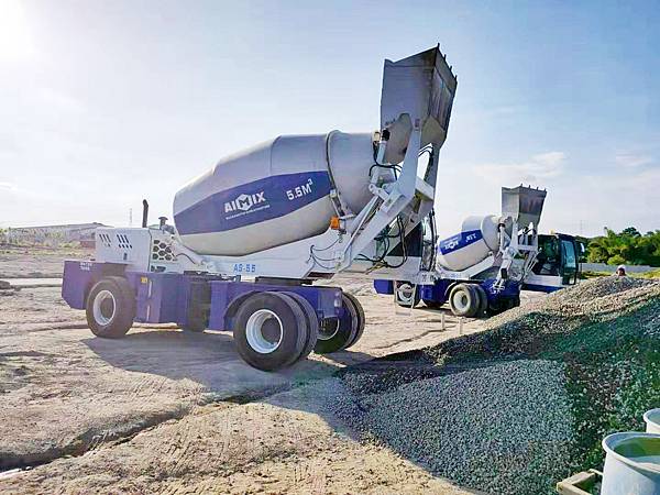 AS-3.5 and AS-5.5 Self loading Concrete Mixer Working in Bataan, Philippines.jpg