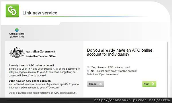 myGov連結ATO帳戶 myGov連結ATO帳戶