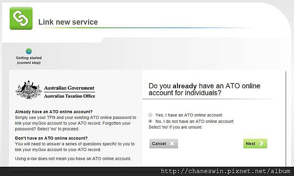myGov連結ATO帳戶