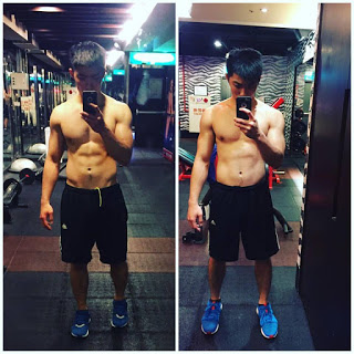 一個月的變化(由右至左)