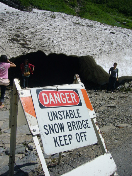 Snow bridge