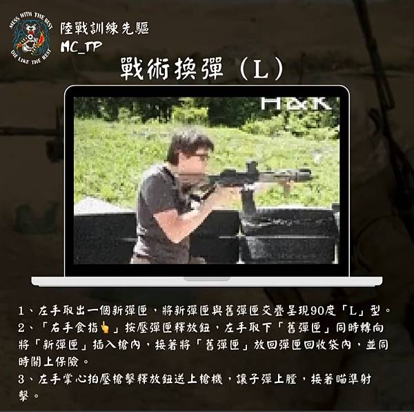 陸戰訓練先驅：戰術換彈(Tactical reload)