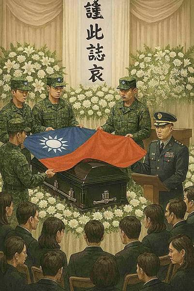 孫肇宜：為亡者靈柩覆蓋國旗