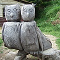 貓頭鷹的木雕