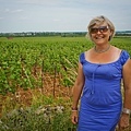 Muriel 和她家的葡萄園在 Meursault