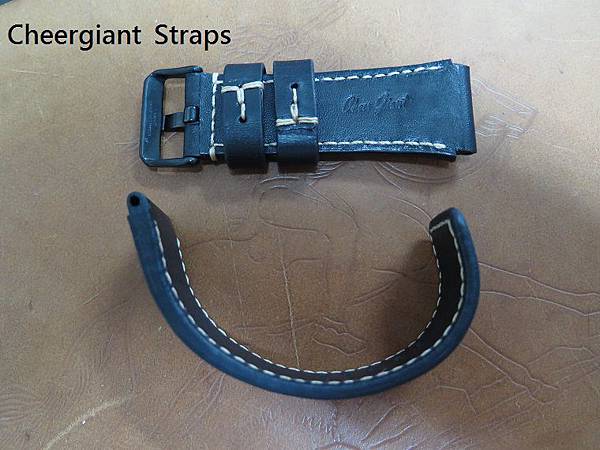 5.11 Tactical HRT Titanium black cowskin strap,26(30)x26mm,83x140mm, 錶耳孔3.5mm,反折皮 1.0mm, 一個加寬12mm活動環. 04  