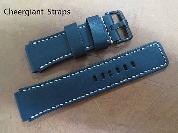 5.11 Tactical HRT Titanium black cowskin strap,26(30)x26mm,83x140mm, thick 5.5mmtaper to 3.5mm. 02  