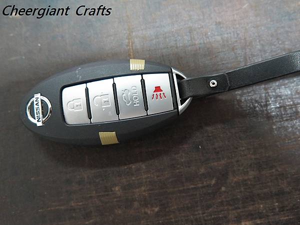 NISSAN GT-R car remote lock leather cover. 07.JPG