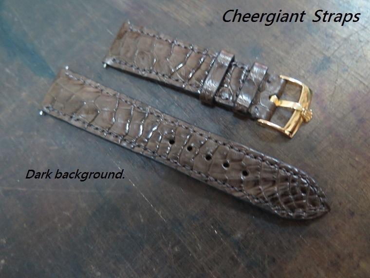 Rolex Day-Date padded brown croco strap,20x18mm,72x112mm,thick 4.5mm taper to2.5mm,match stitch.03.JPG