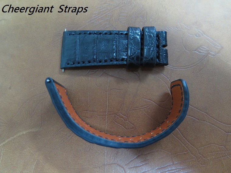Sevenfriday black croco strap,28x24mm,75x122mm,thick 5.5mm taper to 3.5mm,black stitching.04.JPG
