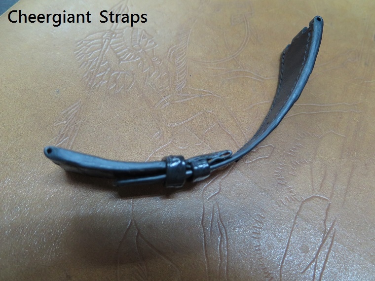 AP ROO black croco belly strap, 28x18mm, 120x60mm, thick 3.0mm taper to 1.8mm, black stitch. 02.JPG