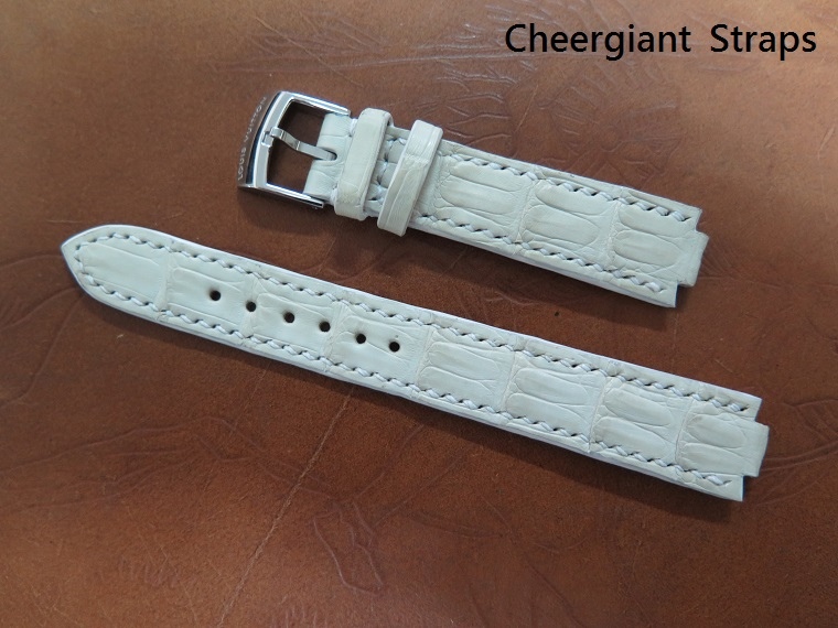louis vuitton Ivory white crocodile strap,15(8.5)x14mm, 63x115mm,thick 4.0mm taper to 2.3mm.01.JPG