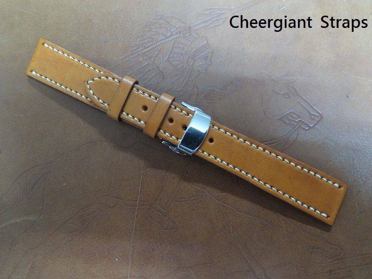 Oris Big Crown coco honey brown leather strap,20x18mm,83x130mm,3.2mm taper to 2.8mm,cream stitch.01 .JPG