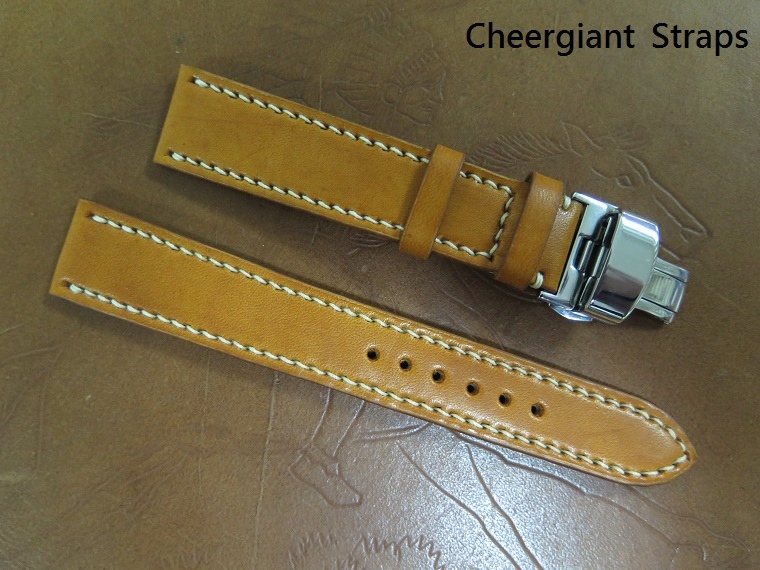 Oris Big Crown coco honey brown leather strap,20x18mm,83x130mm,3.2mm taper to 2.8mm,cream stitch.02.JPG