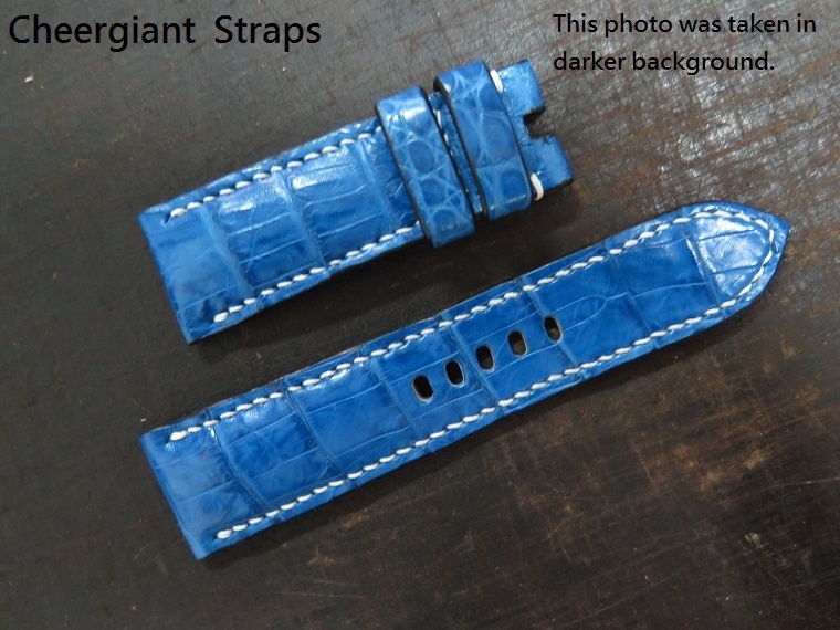 Panerai Luminor Marina blue crocodile strap,24x22mm,75x115mm,white stitching.04.JPG