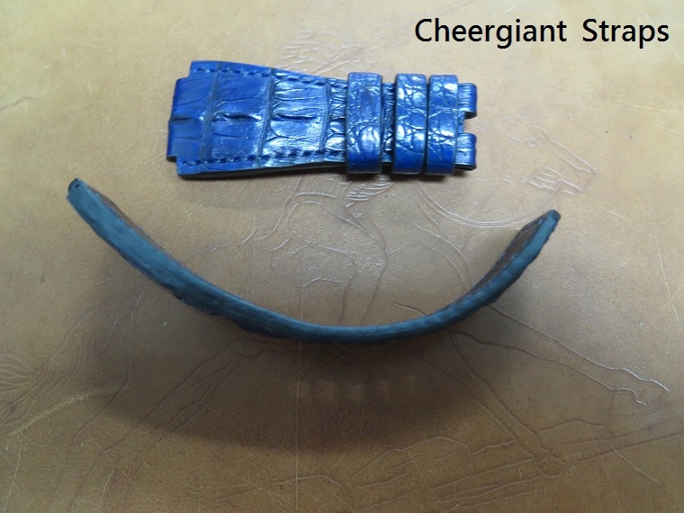 Bell %26; Ross BR01-94 dark blue single horn croco strap,24x24mm,85x135mm,thick 6.0mm taper to 3.5mm,match stitching.03.JPG