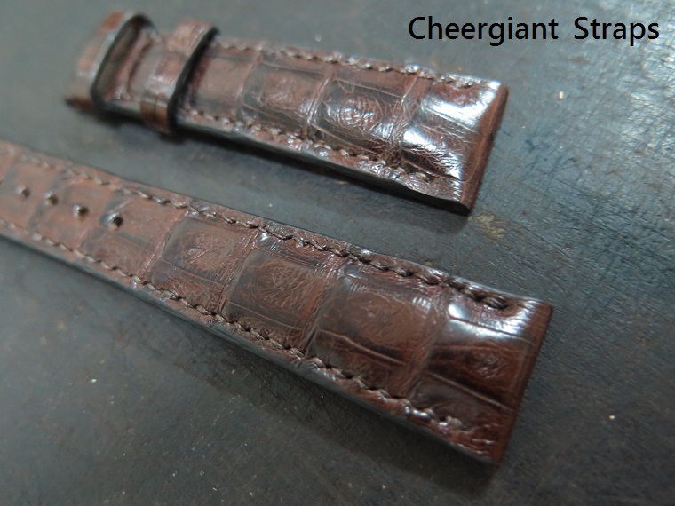 Rolex Datejust padded burgundy croco strap,20x16mm,75x125mm,thick 5.5mm taper to 3.0mm,match stitching. 05.JPG