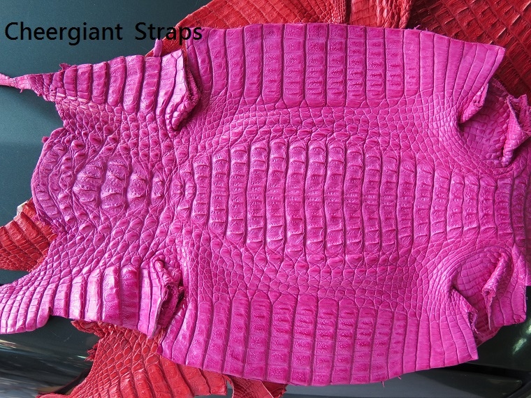 croco skins, pink and red  crocodile skins. 01.JPG