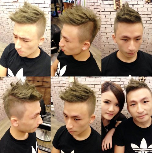 台北東區Rainbow Hair 設計師Cheetah作品----流行時尚東區髮型，東區男生剪髮，東區染髮，男生短髮，陽光髮型