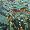 【金瓜石—聚落】、2004、油彩、畫布、60.5×50.0cm（12F）.jpg