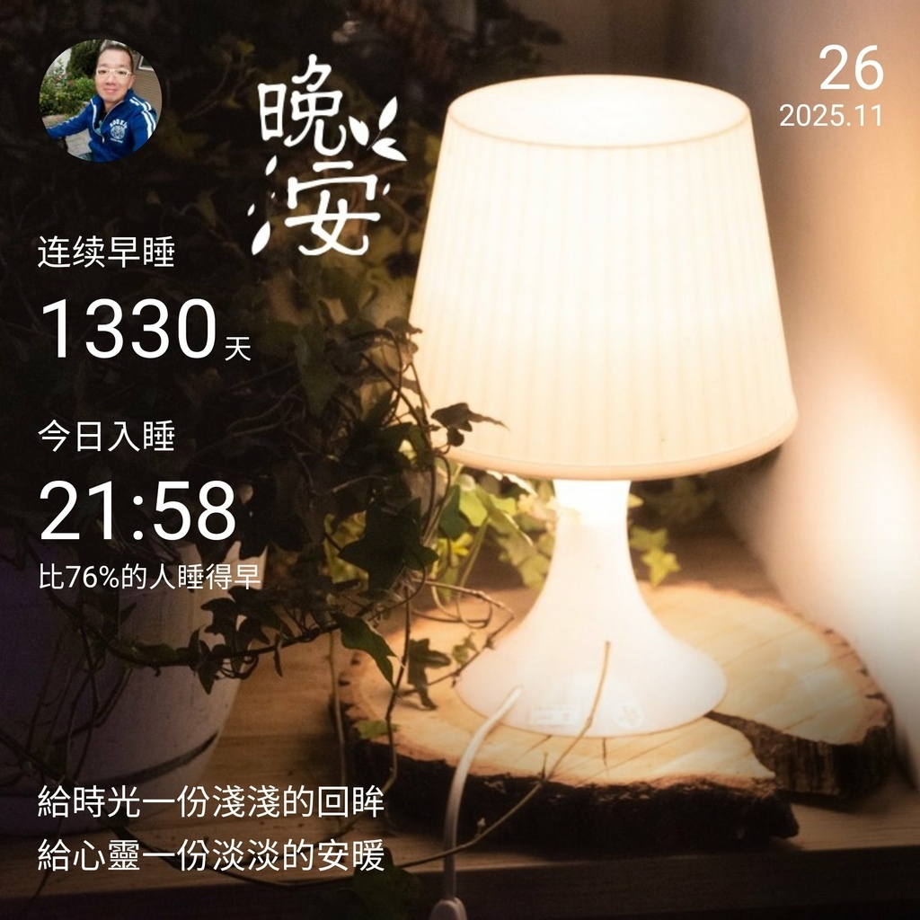 晚安打卡圖,2025.11.26,給時光一份淺淺的回眸,給心靈一份淡淡的安暖 晚安打卡圖,2025.11.26,給時光一份淺淺的回眸,給心靈一份淡淡的安暖