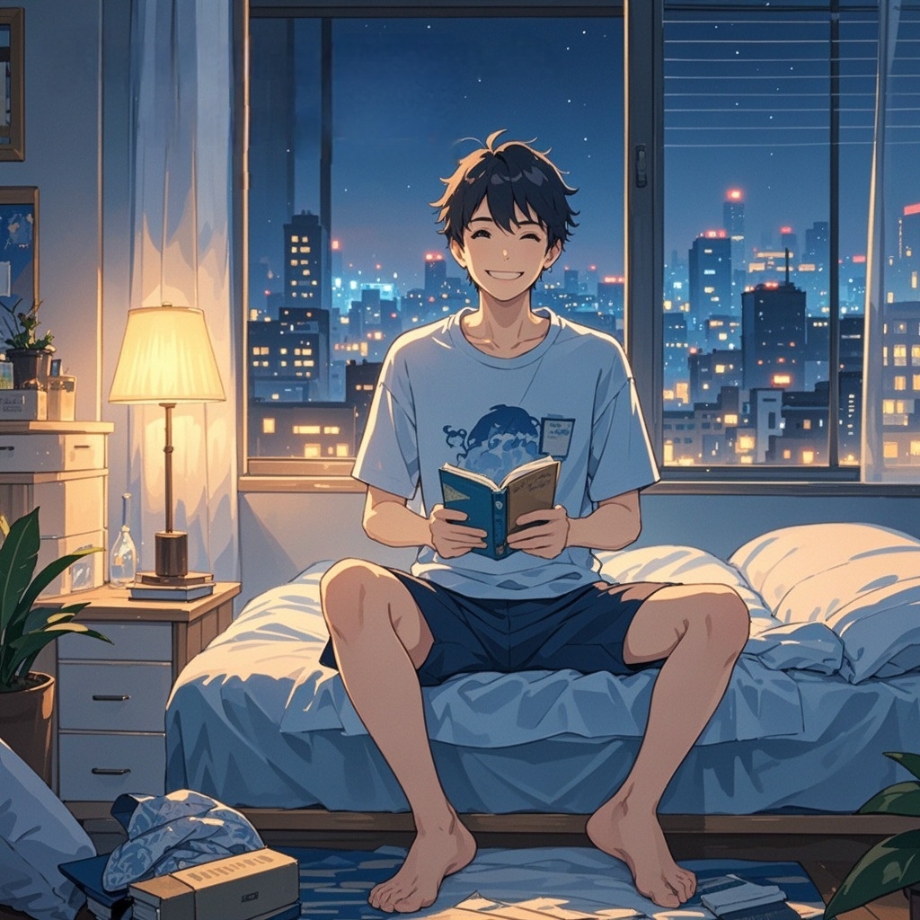 赤腳生活日安打卡圖，2025.12.01，晚安，祝舒心好眠